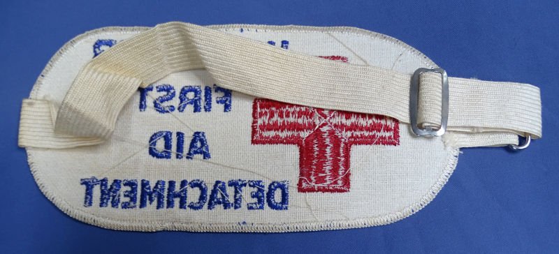American Red Cross Volunteer First Aid Detachment Arm Band — image 2