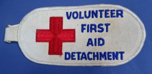 American Red Cross Volunteer First Aid Detachment Arm Band
