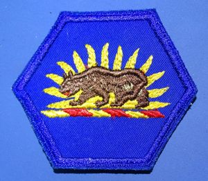 California National Guard Patch on Twill