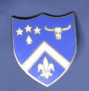 224th Infantry Regiment Screw Back DI/Crest – Meyer