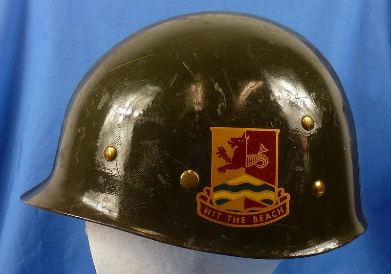 Named 159th Transportation Battalion Staff Sergeant Parade M1 Helmet Liner — image 6