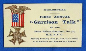 'Garrison Talk' Ticket of a Boston Army and Navy Union …