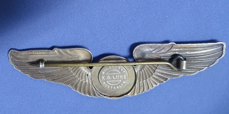 WWII Australian Made Observer's Wings / K G Luke Melbourne — image 2