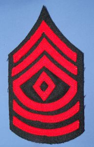 1902 Artillery Sergeant Major Chevron