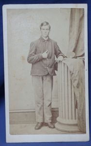 Civil War CDV – Full Length Private in Sack Coat …