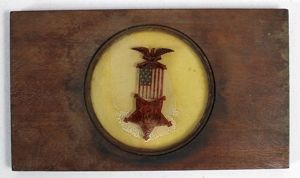 GAR Membership Medal Magic Lantern Slide