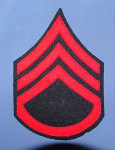 M1902 Artillery Sergeant Chevron on Blue