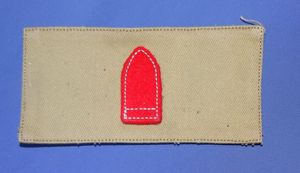 M1902 PFC Coast Artillery Chevron on Khaki