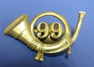 1896 99th Regiment Field Musician Cap Insignia