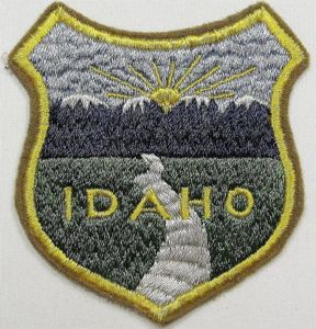 University of Idaho ROTC Patch / Early Type With Wool …
