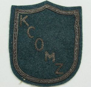 1st Style Bullion KCOMZ Patch