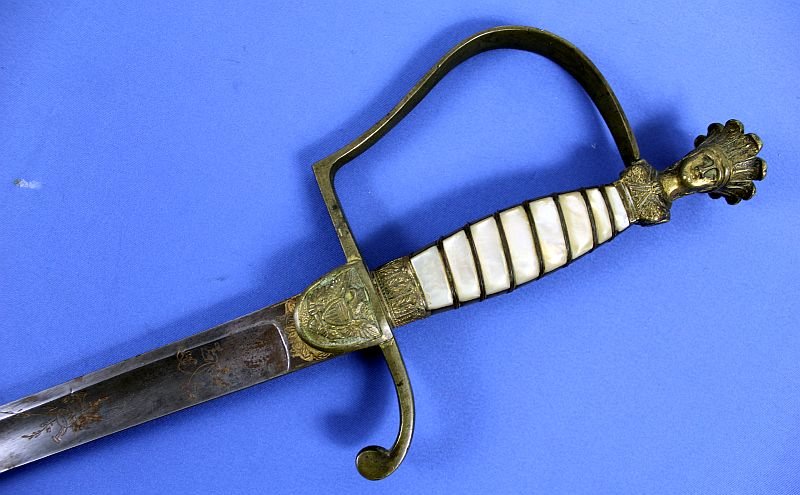 1830's / 1840's US Militia Staff Officer's Sword With Indian Princess Pommel — image 6
