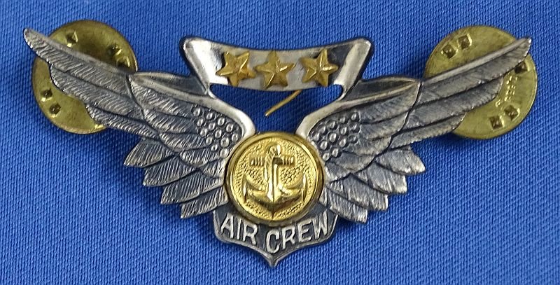 Identified U.S. Navy Aviation WWII and Korean War Medals Group with Dog Tags and Wings — image 4