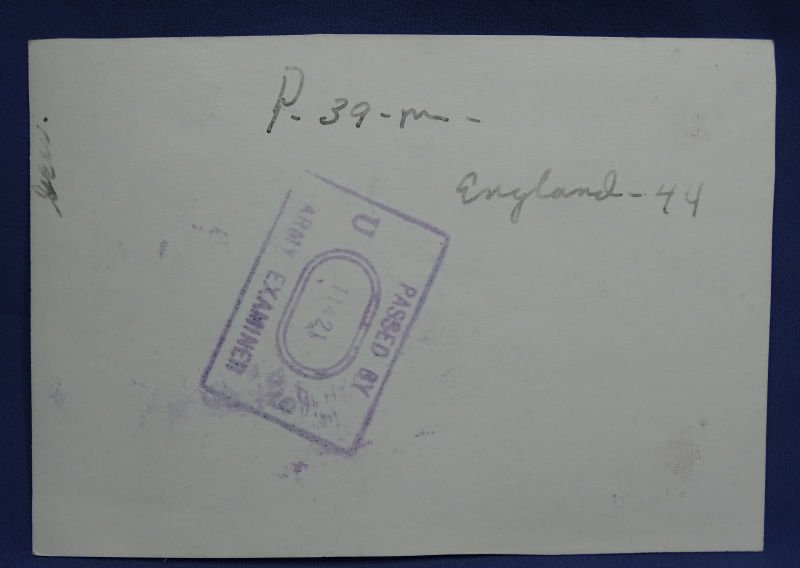 WWII Nose Art Photograph Annotation on Reverse 3 X 4-1/2 inches — image 2