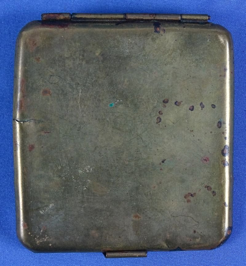 Brass Trench Art Cigarette Case — image 2