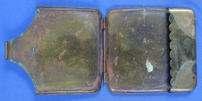 Brass Trench Art Cigarette Case — image 3