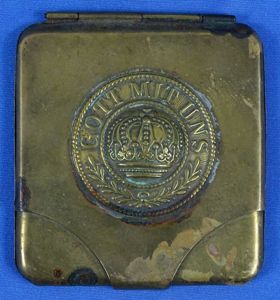 Brass Trench Art Cigarette Case