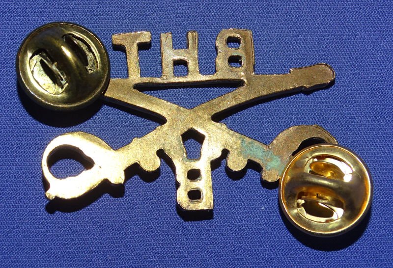 Black Horse Troop Cavalry Troop B Officer's Collar Insignia — image 2