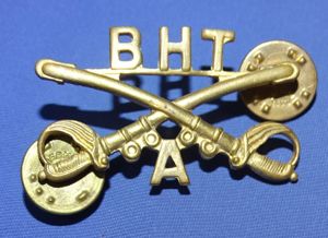 Black Horse Troop Cavalry Troop A Officer's Collar Insignia