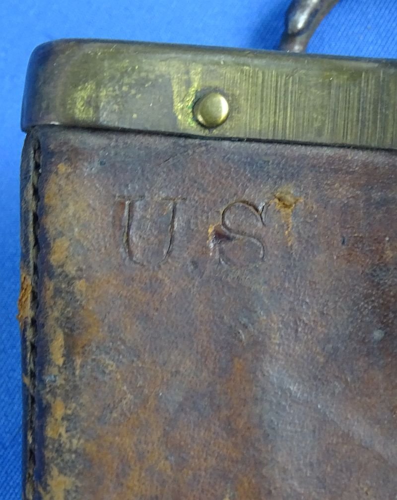 Indian Wars Era Model 1873 Entrenching Tool Knife with Leather Scabbard — image 3