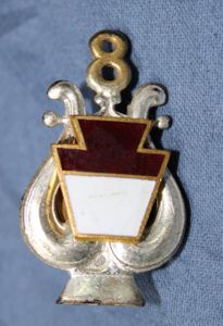 Pre WWI PA NG Musician 8th Regiment Cap Badge