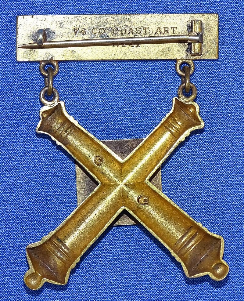 1903 Unit Marked U.S. Army Coast Artillery Corps First Class Gunner Badge — image 2
