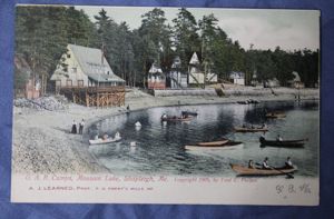 GAR Camp Mousam Lake Shapleigh ME Postcard
