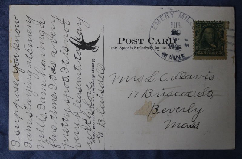 GAR Camp Mousam Lake Shapleigh Me. Postcard — image 2