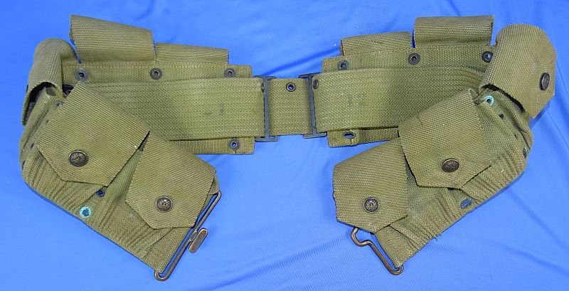 U.S. Army Model 1910 Rimmed Eagle Snap 10 Pocket Cartridge Belt — image 4