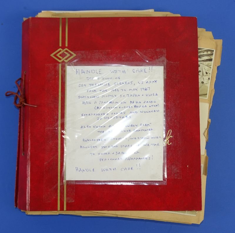 Large Scrapbook and Photo Album of a Korean War Era U.S. Army Armed Forces Network Broadcaster — image 2