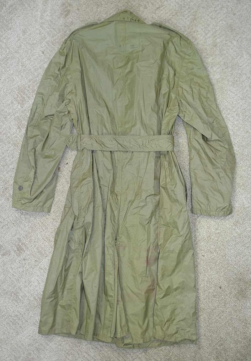 Named Korean War Era U.S. Army Raincoat Size 38 Regular — image 3