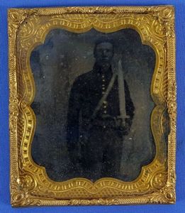 Civil War Sixth Plate Tintype of a Union Soldier with …