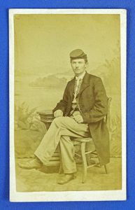 Civil War CDV of a Seated Full Figure Union Enlisted …