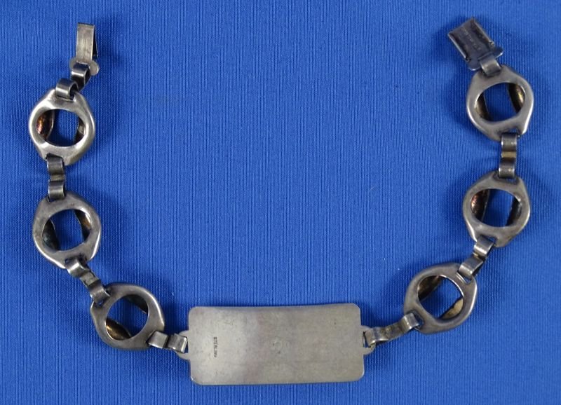Sterling U.S. Marine Corps Bracelet with Droop Wing Eagle — image 3