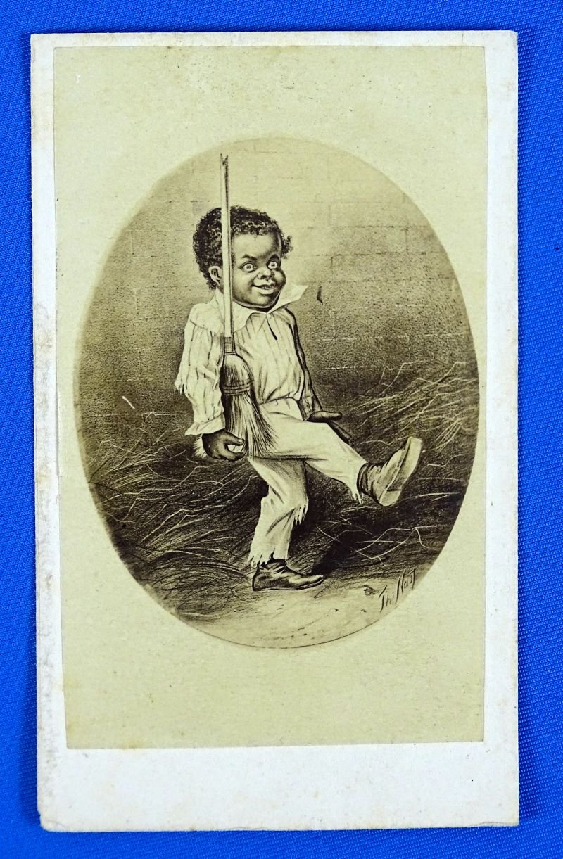 Civil War Carte de Visite: 'Colored Volunteer' by Thomas Nast