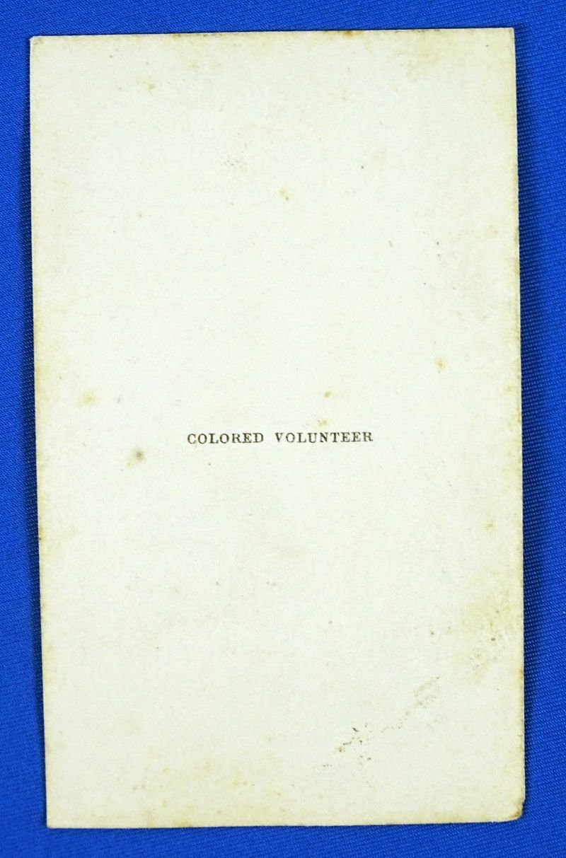 Civil War Carte de Visite: 'Colored Volunteer' by Thomas Nast — image 2