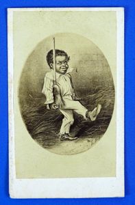 Civil War Carte de Visite: 'Colored Volunteer' by Thomas Nast