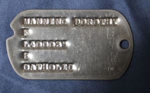 Dorathy F Manning Dog Tag