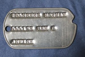 Norman Idleberg USN Navy Dog Tag