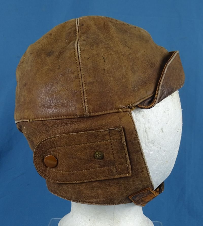 WWI Pilot's Leather Flying Helmet — image 3