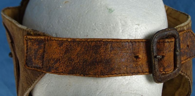 WWI Pilot's Leather Flying Helmet — image 7