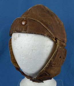 WWI Pilot's Leather Flying Helmet