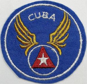 WWII Cuban Air Force Patch on Wool