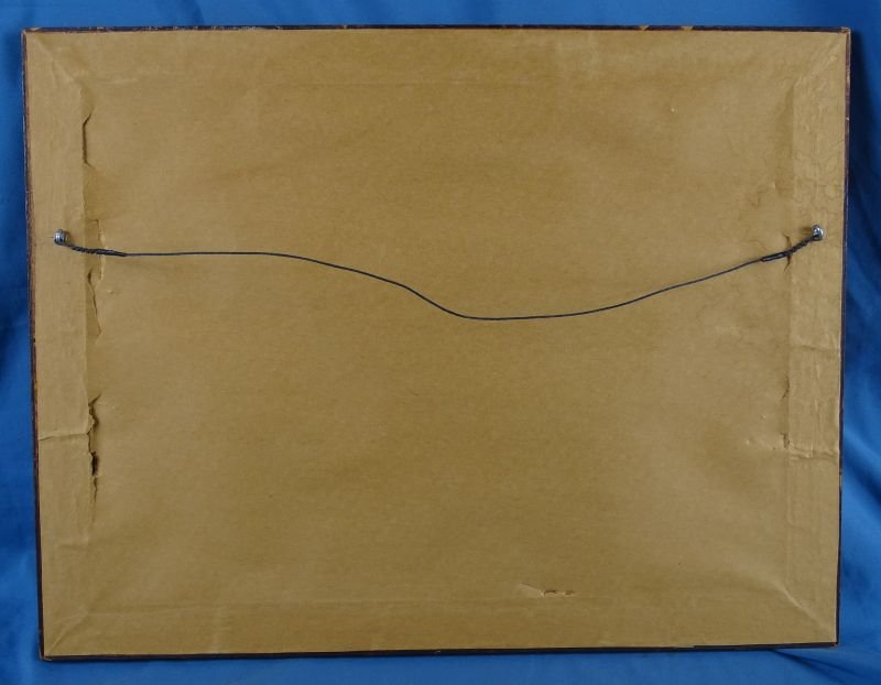 Framed 1846 Nathaniel Currier Mexican War Lithographic Print of General Taylor at the Battle of Resaca De La Palma — image 3