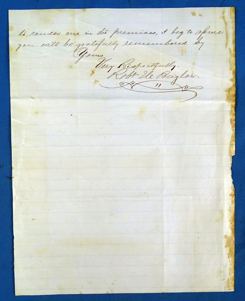 A Civil War Letter in which a Confederate Prisoner Seeks Release through an Oath of Allegiance to the United States — image 2