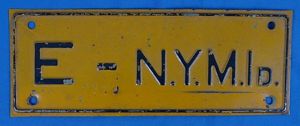New York National Guard 'N.Y M Id' License Plate