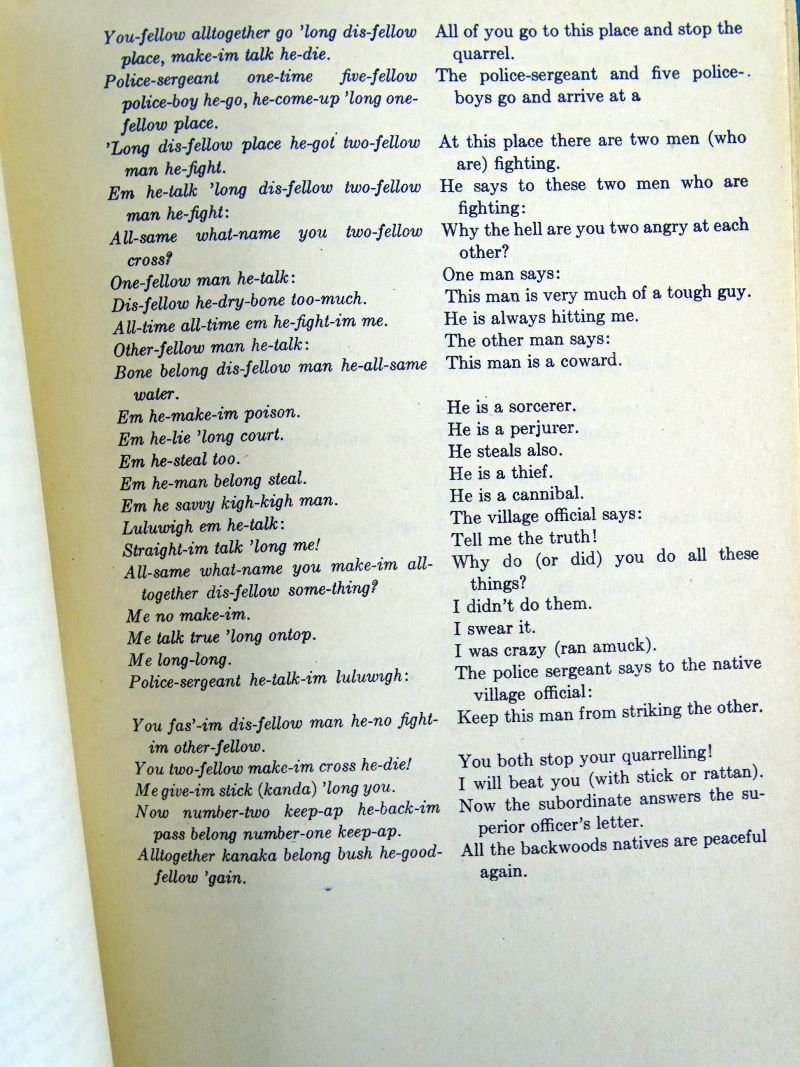 1943 Manual: Melanesian Pidgin Phrase-Book and Vocabulary — image 2