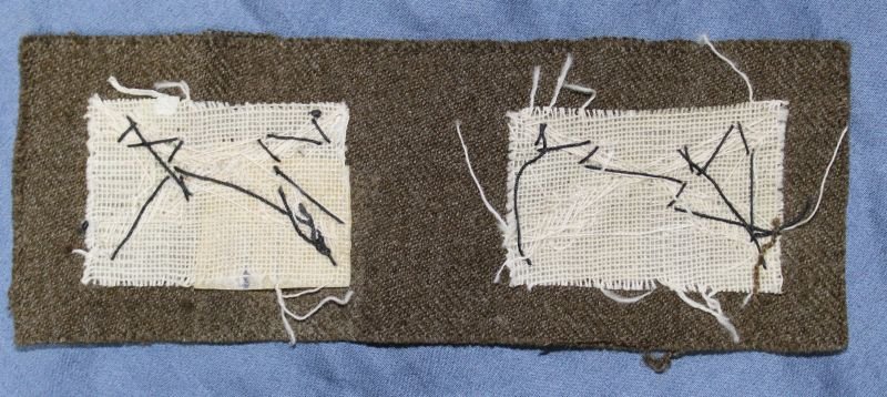 Pair WWII Bullion Infantry Officer's Rank Insignia — image 2