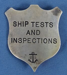 US Navy Ship Tests and Inspections Badge