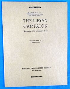 1942 Restricted Publication: The Libyan Campaign – November 1941 to …